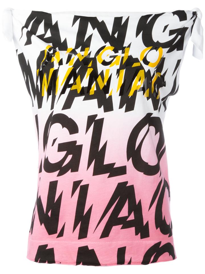 Vivienne Westwood Anglomania Logo Print Degradé Blouse - White