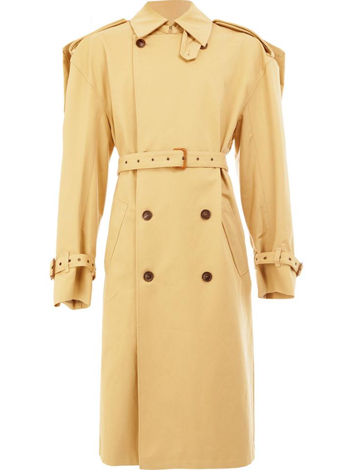 Y / Project Belted Trench Coat - Nude & Neutrals