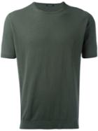 Roberto Collina Classic T-shirt, Men's, Size: 50, Green, Cotton