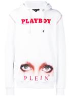 Philipp Plein X Playboy Printed Hoodie - White
