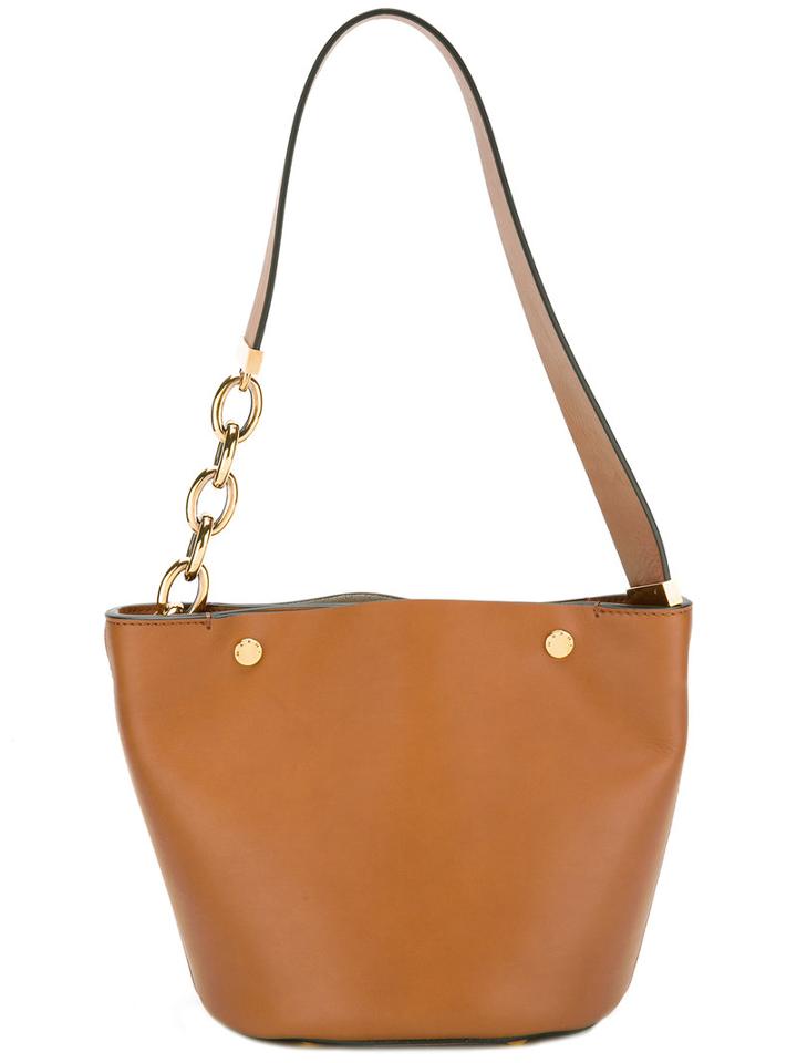 Marni Rolo Chain Bucket Tote, Women's, Grey, Calf Leather