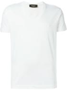 Dsquared2 V-neck T-shirt, Men's, Size: M, White, Cotton