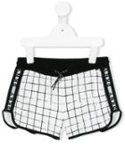 Dkny Kids - Check Track Shorts - Kids - Cotton - 10 Yrs, White