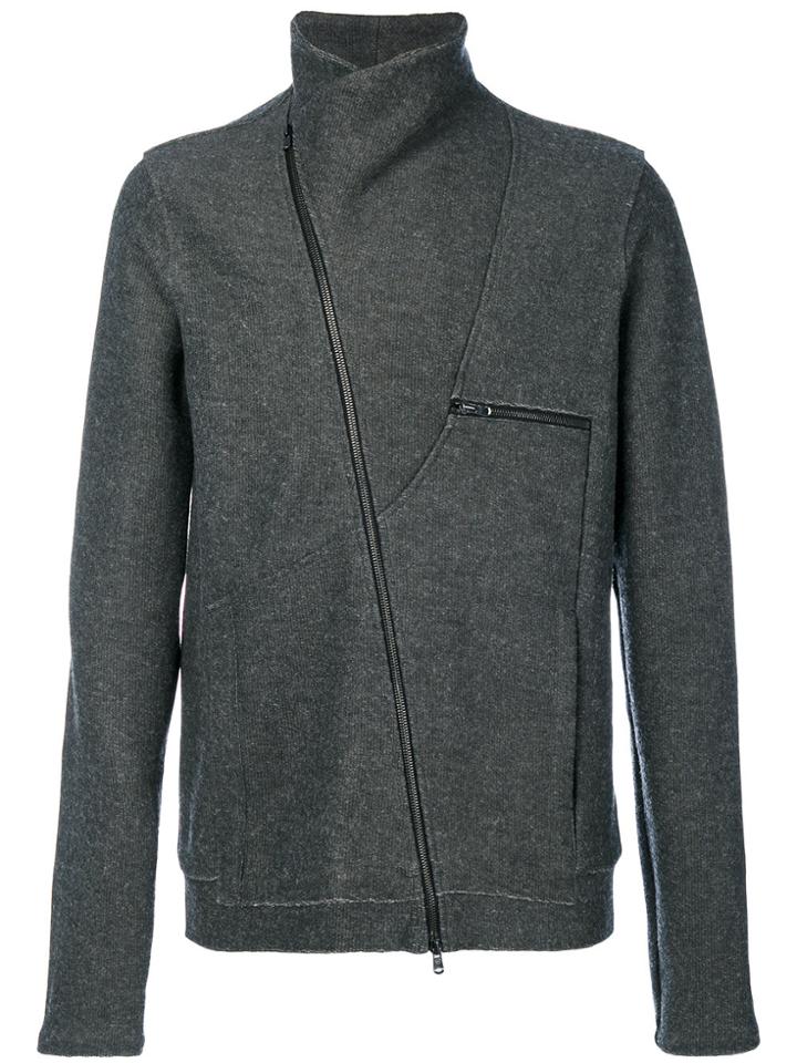 Lost & Found Ria Dunn Off-centre Zip Jacket - Grey