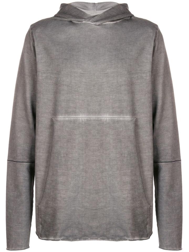 Thom Krom Longline Hoodie - Grey