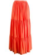 Gianluca Capannolo Panelled Maxi Skirt - Orange