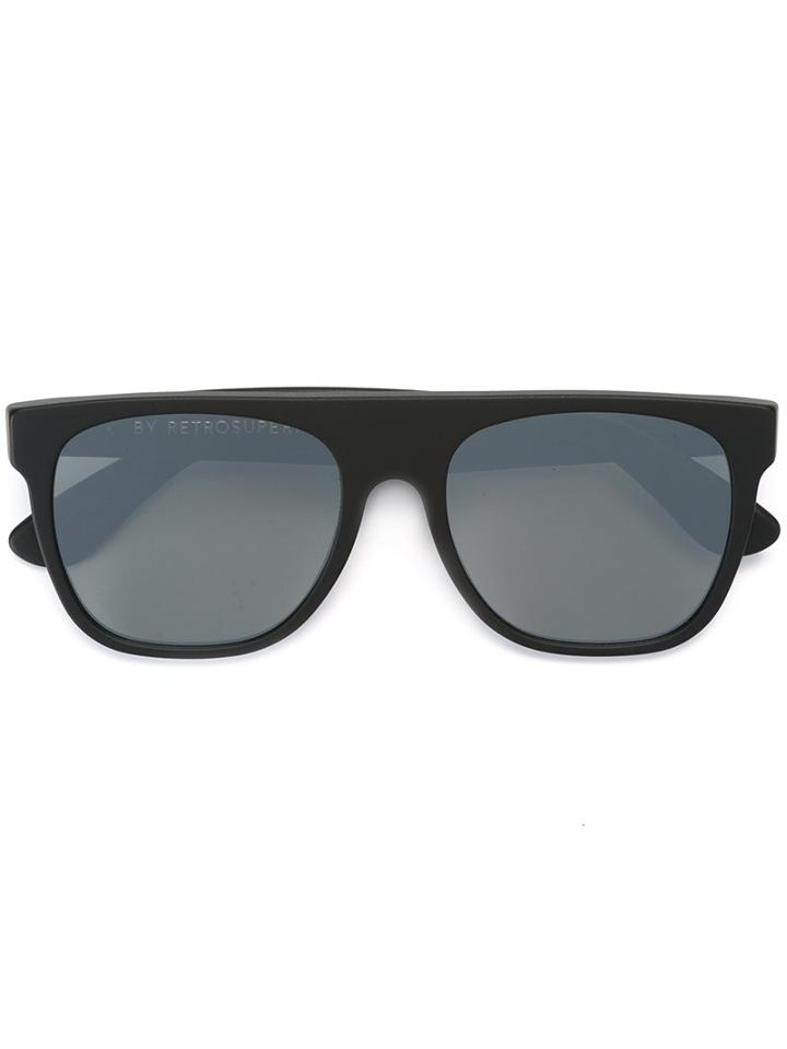 Retrosuperfuture 'flat Top Zero' Sunglasses, Adult Unisex, Black, Acetate