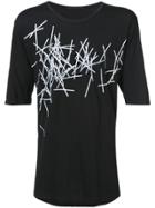 The Viridi-anne Printed Jersey T-shirt - Black