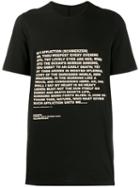 Rick Owens Drkshdw Text Print T-shirt - Black