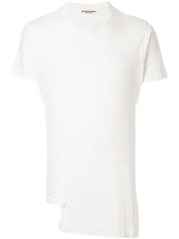 Yohji Yamamoto Asymmetric Style T-shirt - White