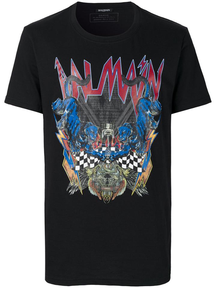 Balmain Panthera T-shirt - Black