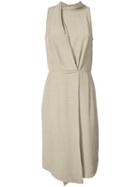 Jil Sander Navy - Wrap Dress - Women - Rayon - 40, Brown, Rayon
