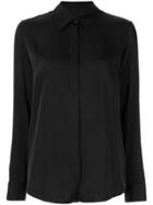 The Row Petah Satin Shirt - Black