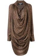 Jacquemus Cowl Neck Shirt Dress - Brown