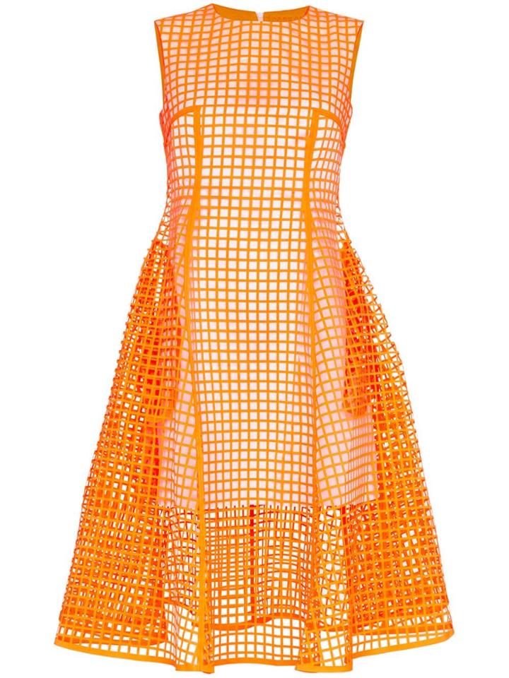 Paskal Midi Squared Dress - Orange