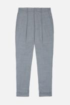 Ami Alexandre Mattiussi Pleated Trousers, Men's, Size: 40, Grey, Wool