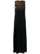 Givenchy Sequin Embroidered Evening Dress - Black