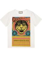 Gucci Tiger Print T-shirt - White