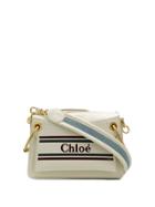 Chloé Logo Print Tote - White