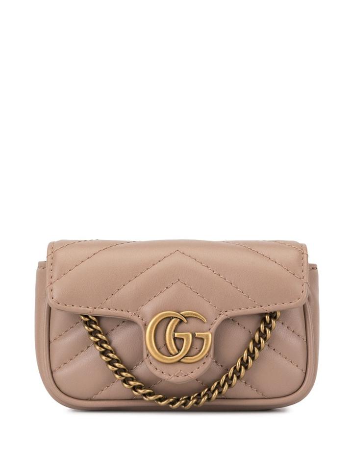 Gucci Gg Marmont Matelassé Mini Bag - Neutrals