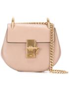 Chloé Drew Shoulder Bag, Women's, Pink/purple, Goat Skin/calf Leather/calf Suede