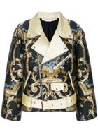 Marques'almeida Jacquard Biker Jacket - Black