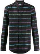Kenzo Geometric Striped Shirt - Black