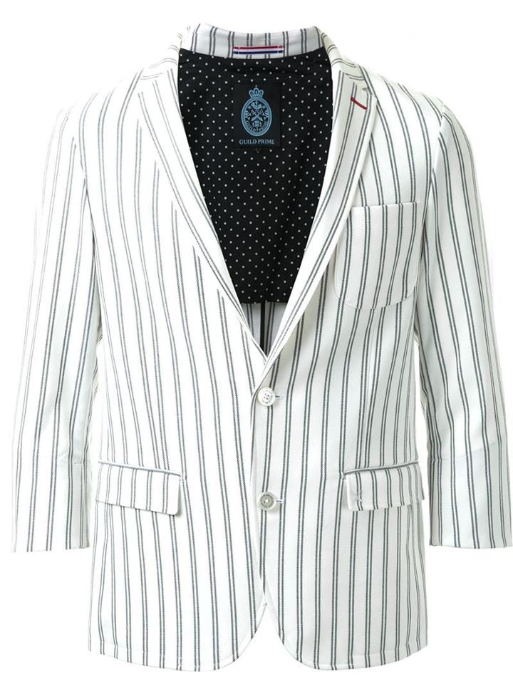 Guild Prime Double Pinstripe Single Breasted Blazer