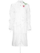 3.1 Phillip Lim Collarless Bomber Style Coat - White