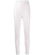 Ermanno Scervino Faux Leather Skinny Trousers - White
