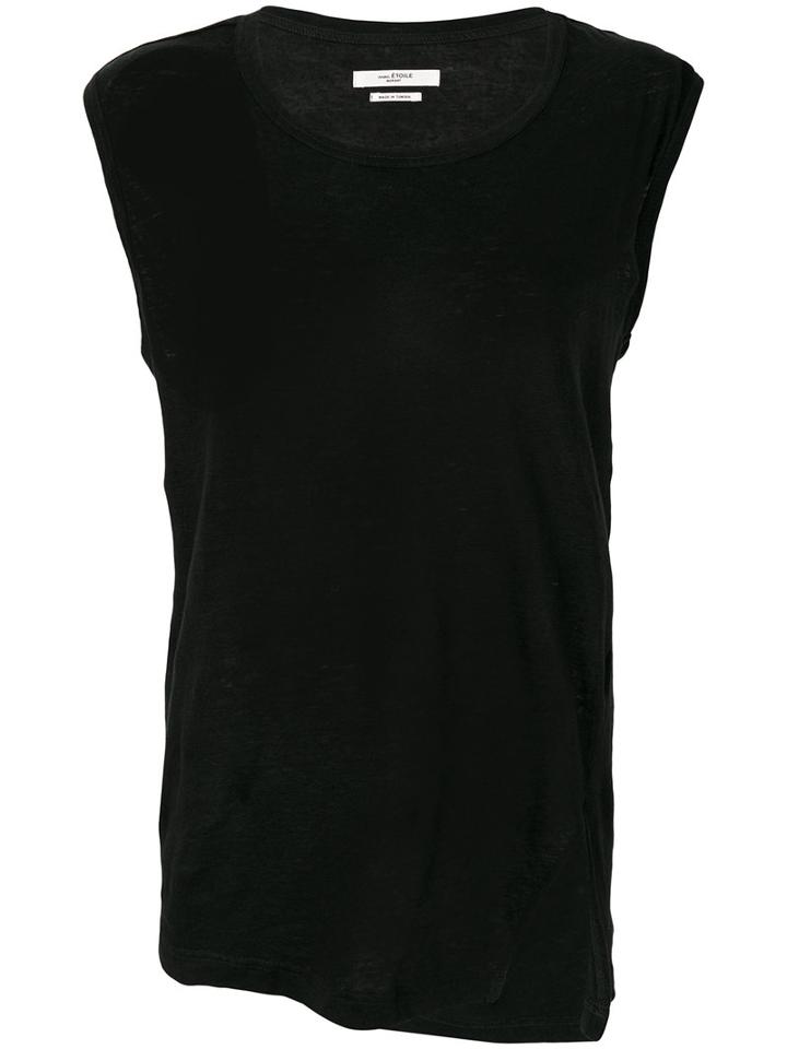 Isabel Marant Étoile - Keller Top - Women - Linen/flax - L, Black, Linen/flax