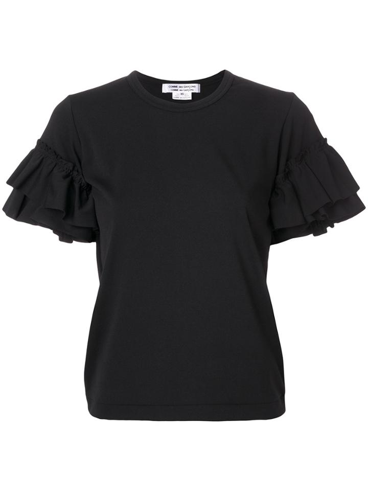 Comme Des Garçons Comme Des Garçons Ruffled Sleeves T-shirt - Black