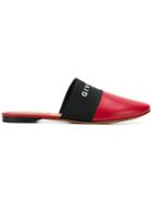 Givenchy Logo Mules - Red