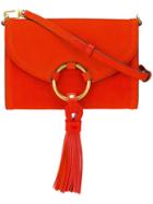 Tory Burch Tasseled Hoop Cross Body Bag, Women's, Red