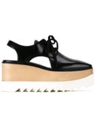Stella Mccartney Elyse Cut-out Platform Shoes - Black