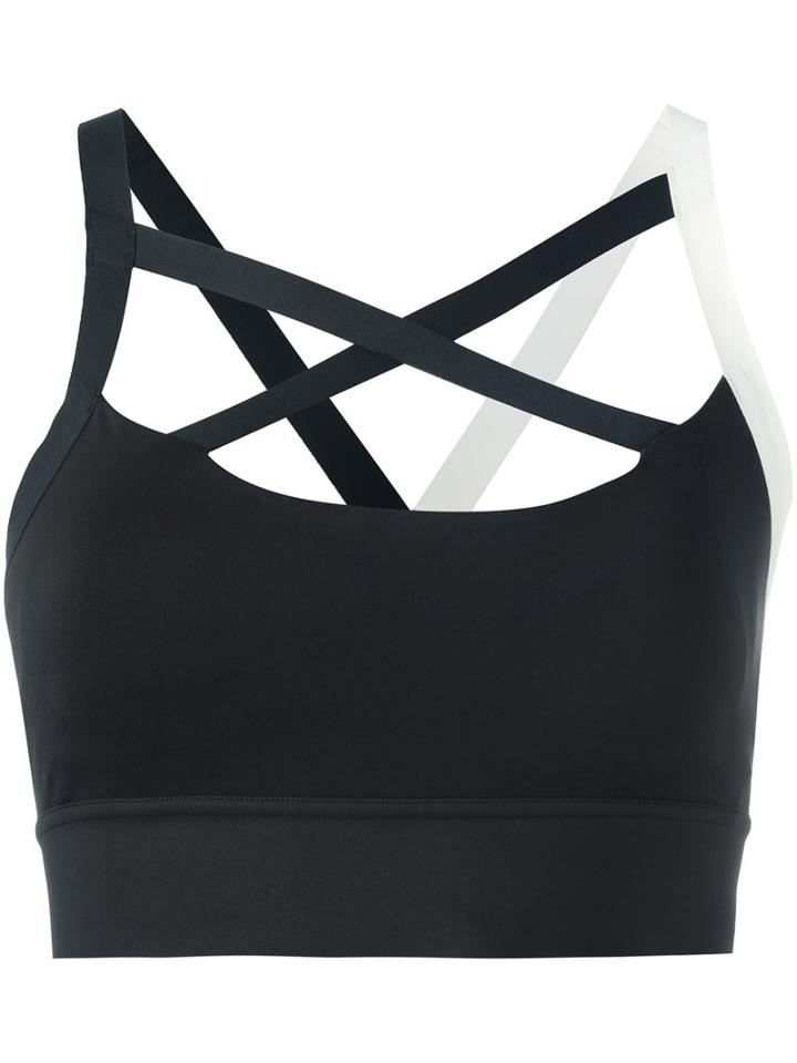 Reebok - Crossed Over Top - Women - Polyester/spandex/elastane - Xs, Black, Polyester/spandex/elastane