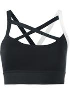 Reebok - Crossed Over Top - Women - Polyester/spandex/elastane - Xs, Black, Polyester/spandex/elastane