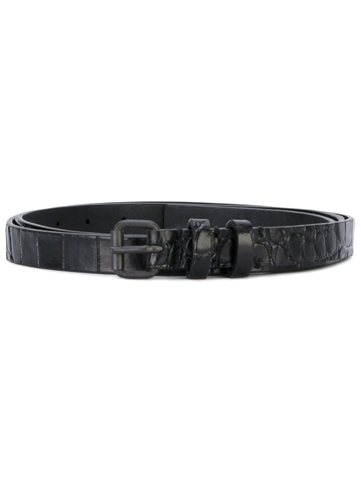 Haider Ackermann - Buckled Belt - Men - Leather - M, Black, Leather