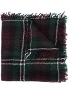 Isabel Marant - Chunky Checkered Scarf - Women - Silk/wool - One Size, Green, Silk/wool