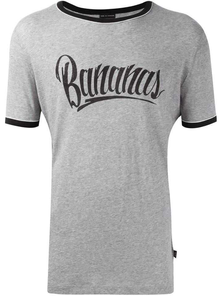 Marc Jacobs Bananas Print T-shirt, Men's, Size: Medium, Grey, Cotton