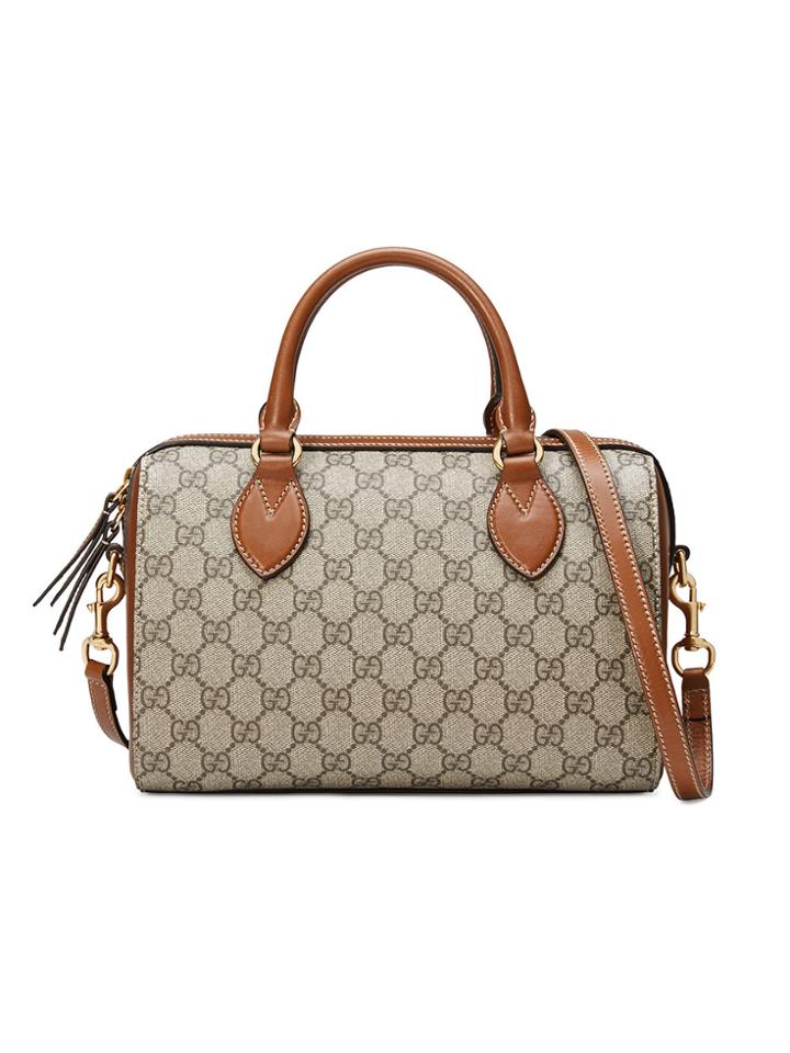 Gucci Gg Supreme Top Handle Bag - Nude & Neutrals