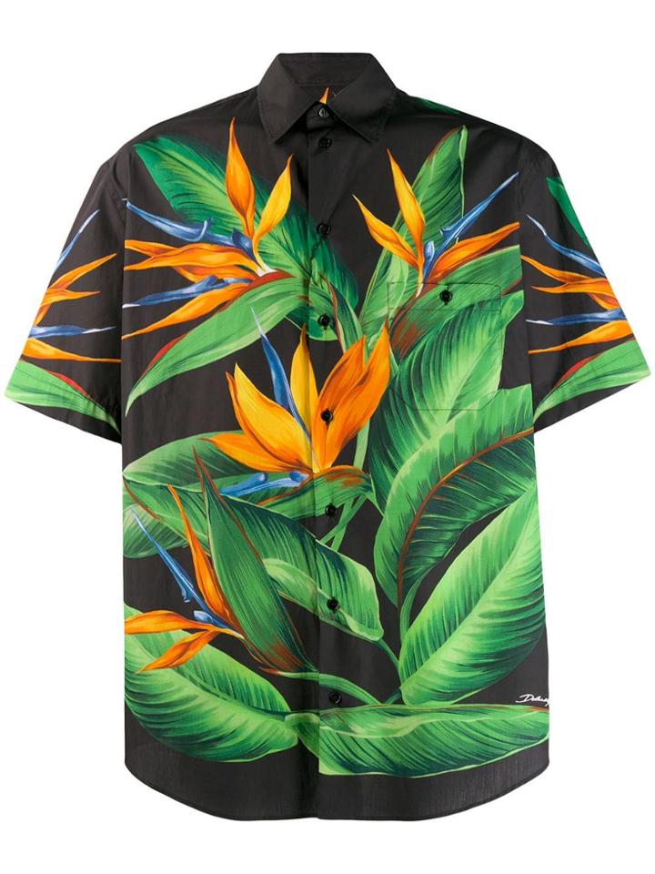 Dolce & Gabbana Bird Of Paradise Shirt - Black