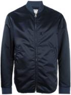 Acne Studios Mylon Bomber Jacket, Men's, Size: 48, Blue, Nylon/polyester/polyurethane/spandex/elastane