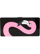 Yazbukey Flamingo Box Clutch