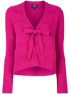 Armani Jeans Lace-up Cardigan - Pink & Purple