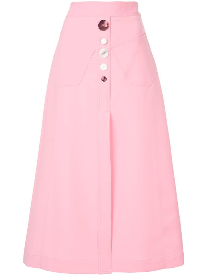 Ellery Aggie A-line Skirt - Pink & Purple