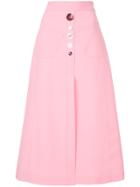 Ellery Aggie A-line Skirt - Pink & Purple