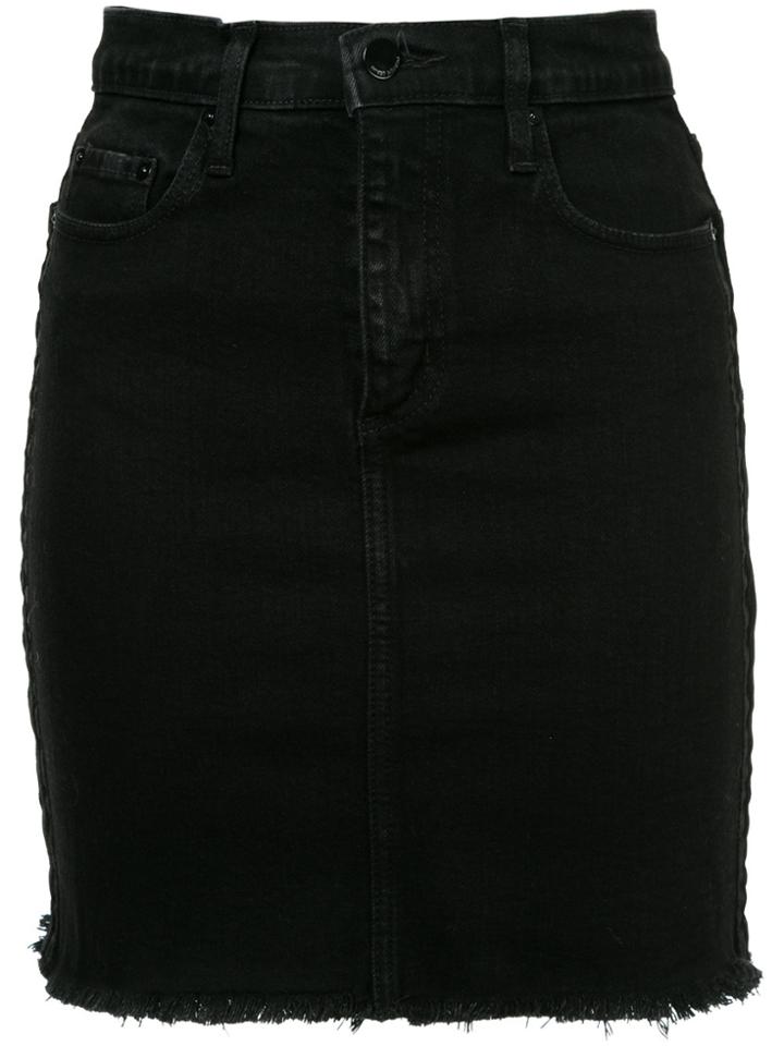 Nobody Denim Cult Skirt Comfort Velvet Edge - Black