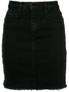 Nobody Denim Cult Skirt Comfort Velvet Edge - Black