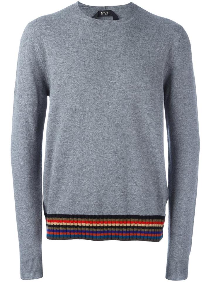 No21 Striped Hem Pullover